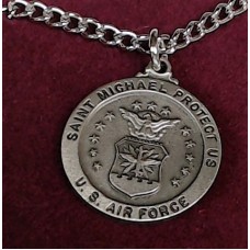 Air Force/St. Michael Medal on chain